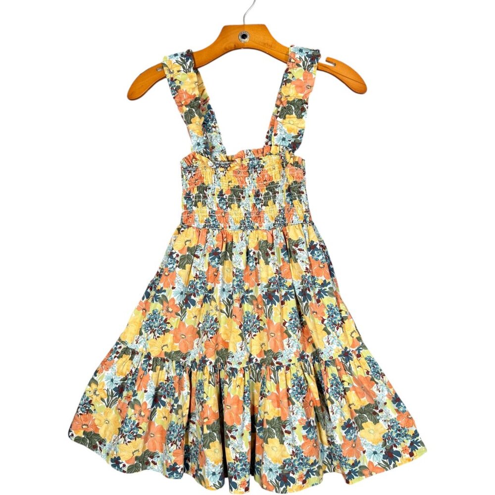 Abercrombie & Fitch Smocked Mini Dress Tiered Floral Cottagecore XSP
